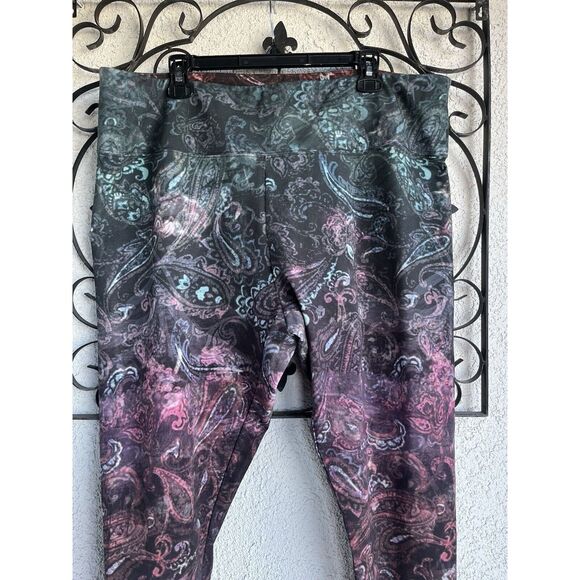 Soft Surroundings Paisley Print Ankle Pants - Size 2X - Multicolored - Picture 2 of 7